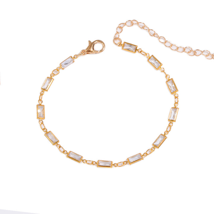Elegante Glas-Ketten-Armband Karnz