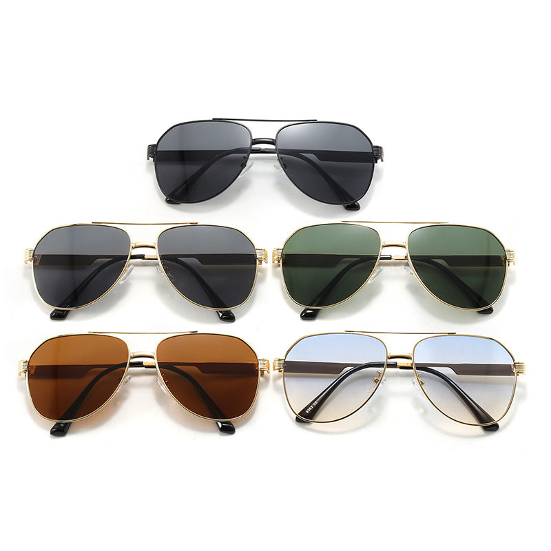 Damen elegante Aviator-Sonnenbrille mit robustem Metallrahmen und UV-Schutz Karnz
