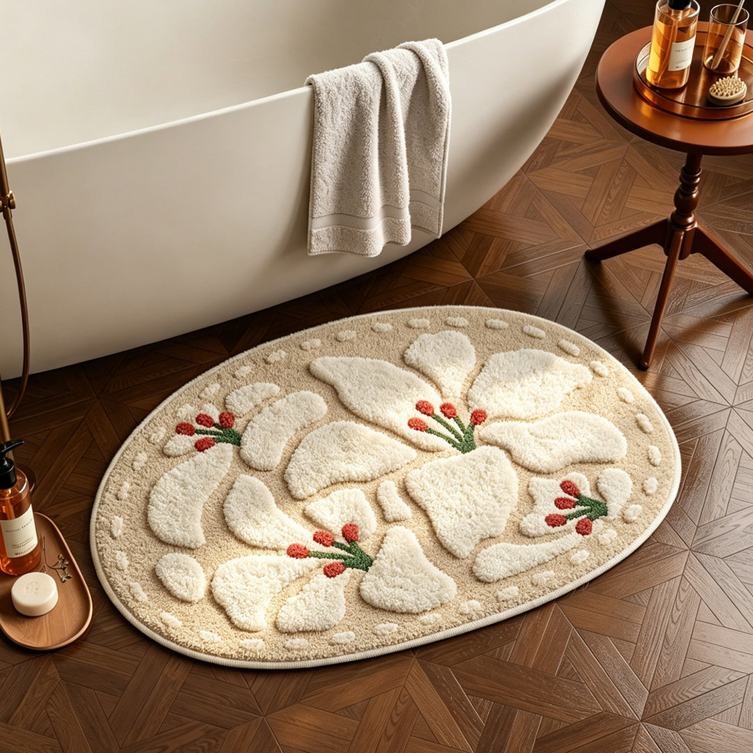 Blumendesign Weicher Badematte