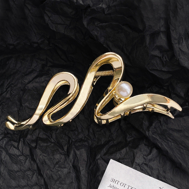 Elegante Wellen-Design Haarklammer Karnz