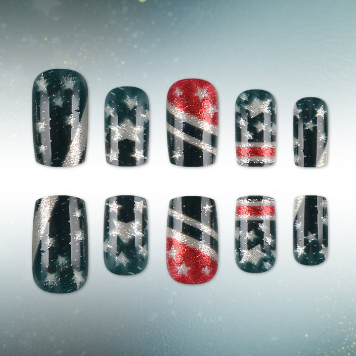 Künstlerisches Glamouröses Nagelset Karnz