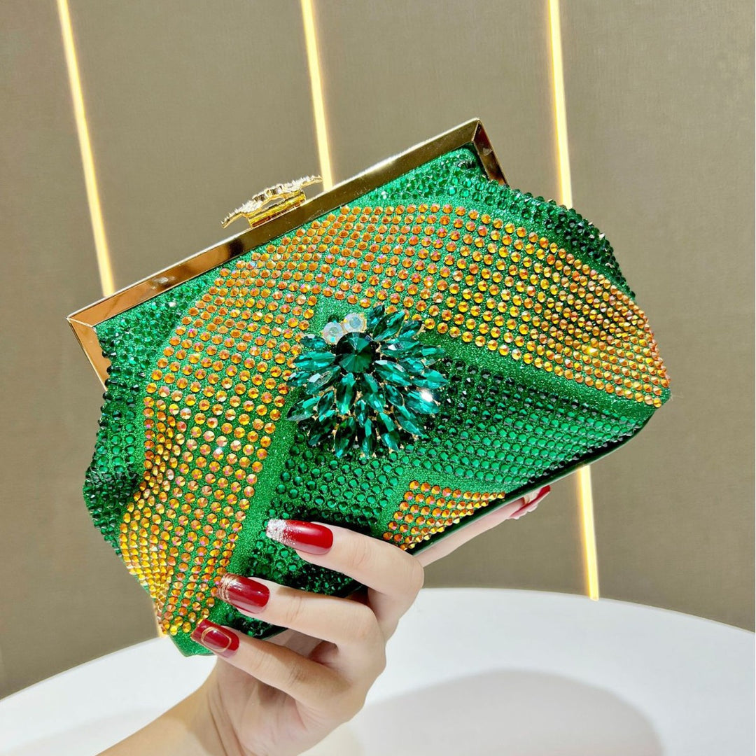 Glänzende Strass Abend-Clutch
