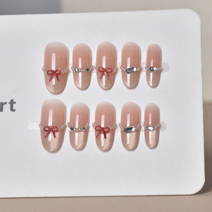 Premium ozean-inspirierte Press-On Nagelerweiterungen Karnz