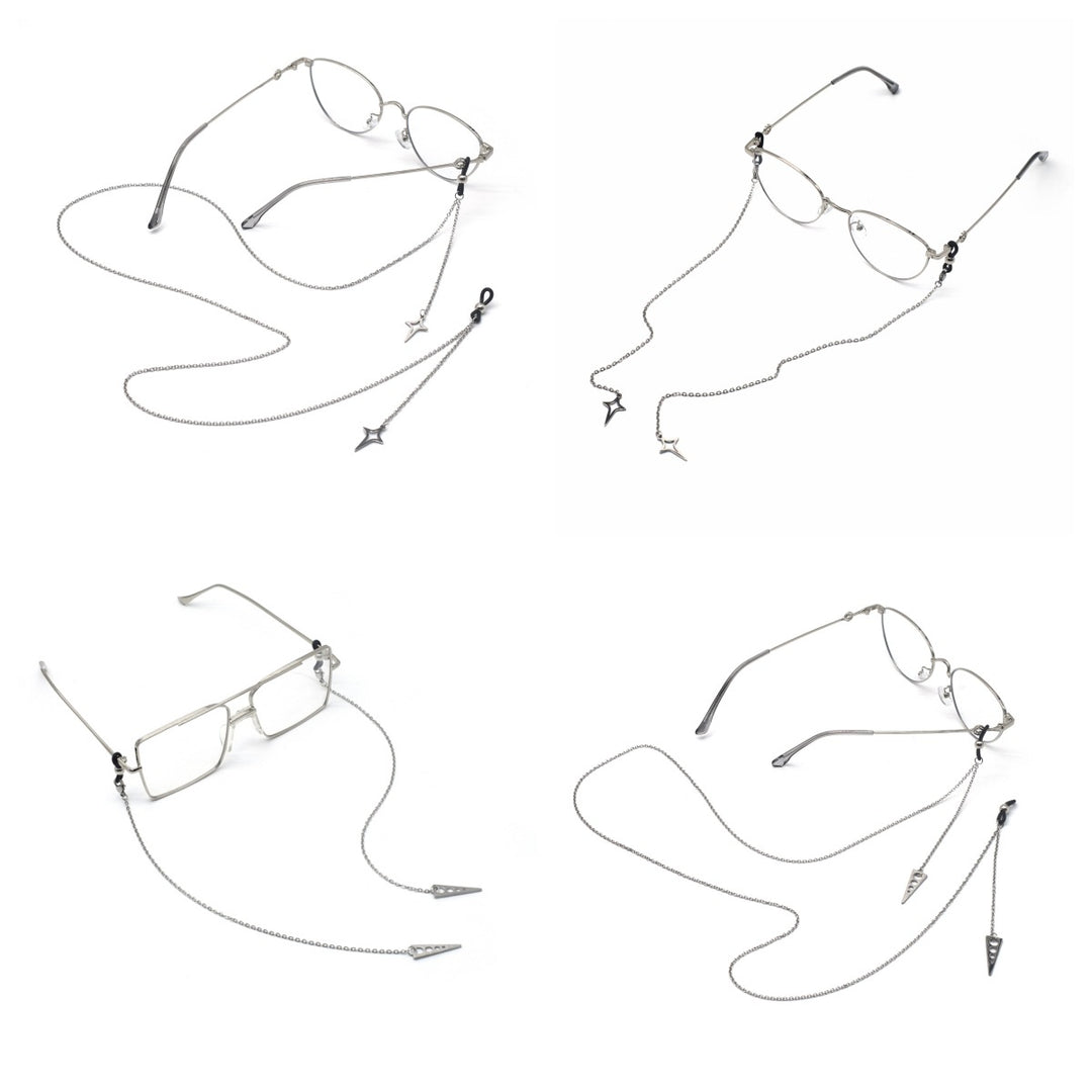 Stylische Edelstahl Brillen Kette Karnz