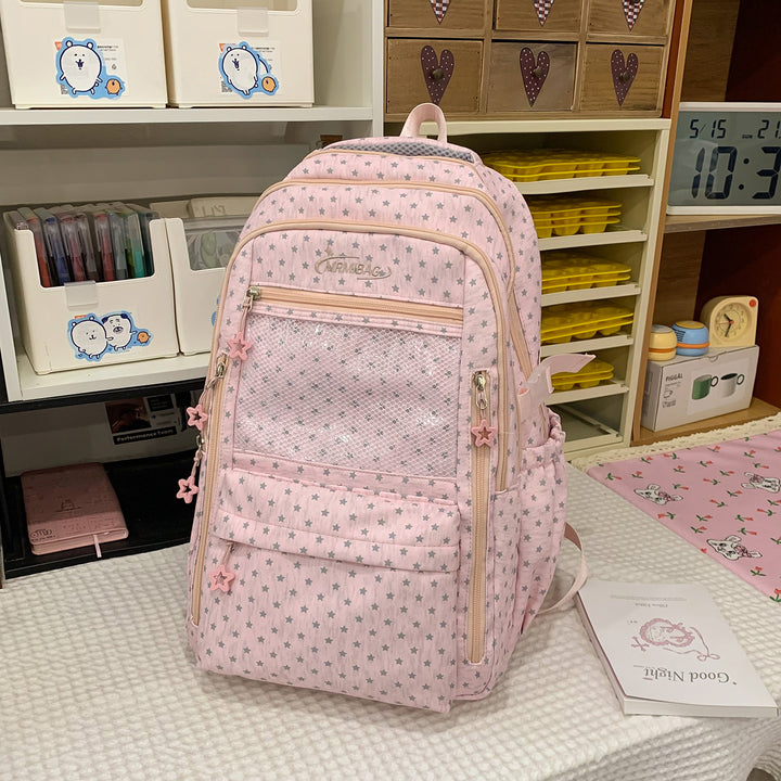 Stilvolles sternbedrucktes multifunktionales Rucksack Karnz