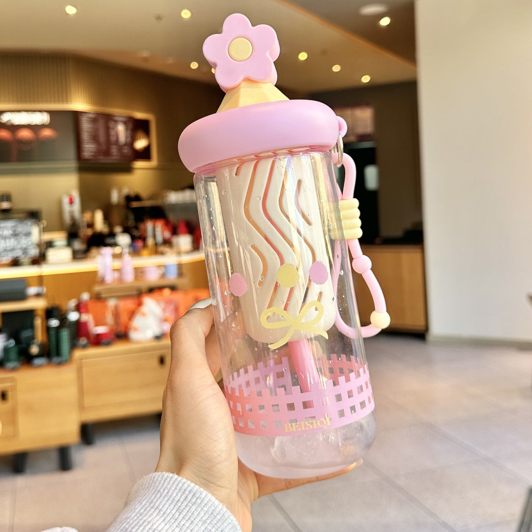Unisex Trinkbecher mit Motiven und Silikondeckel Karnz