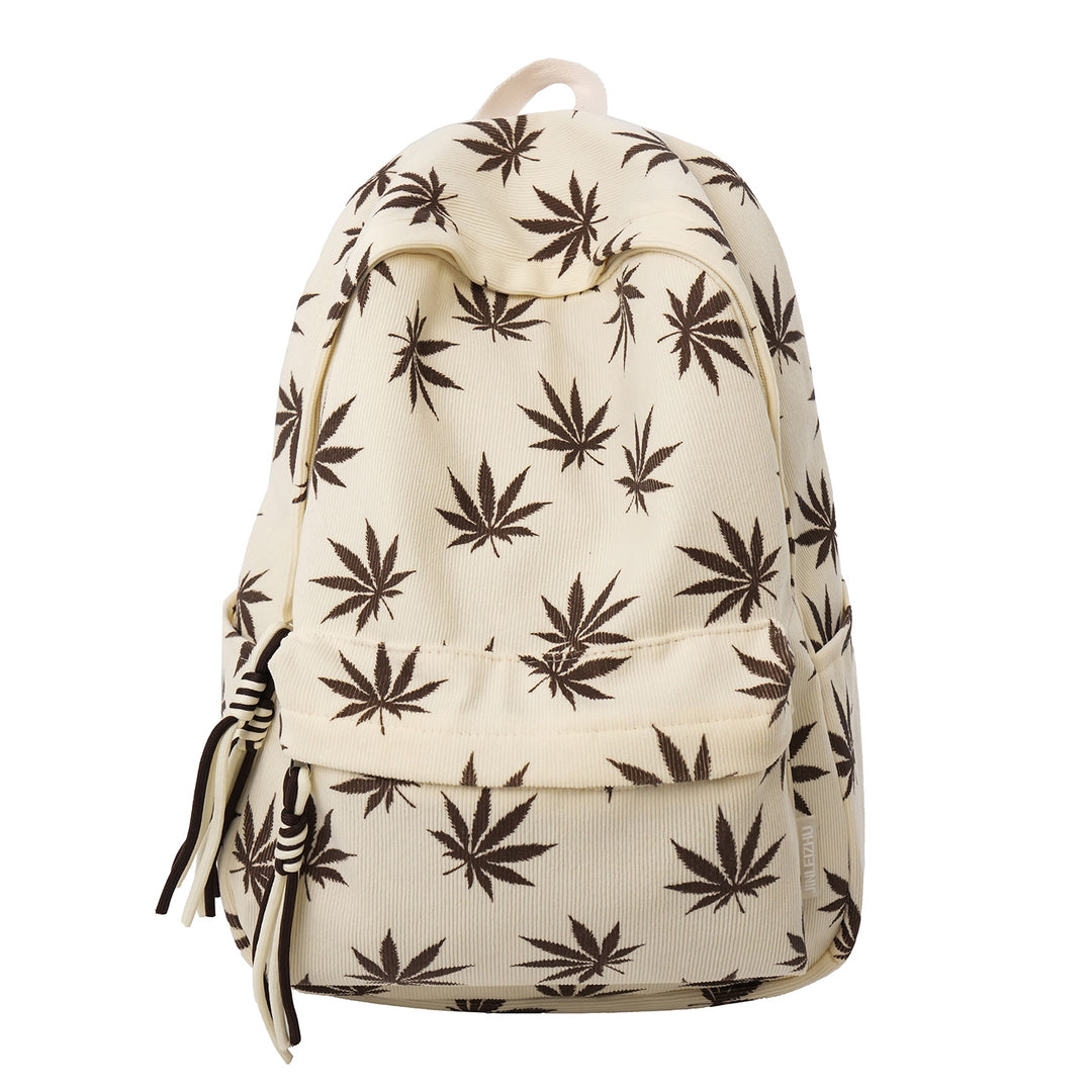 Stylische Blattmuster-Rucksack Karnz