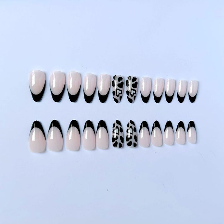 Elegantes Spitz-Französisches Tipps-Nagelkunst-Set