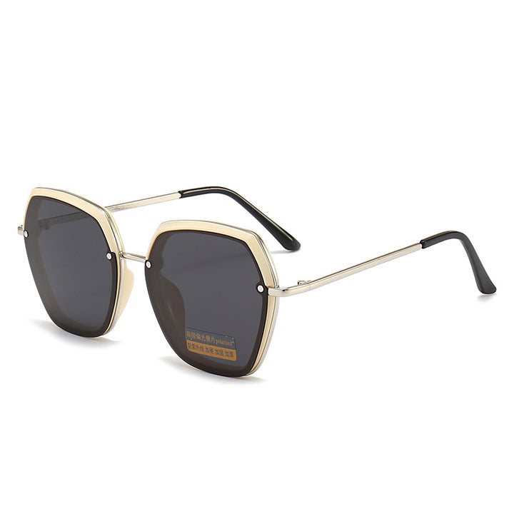Sechseckige Rahmen Sonnenbrille