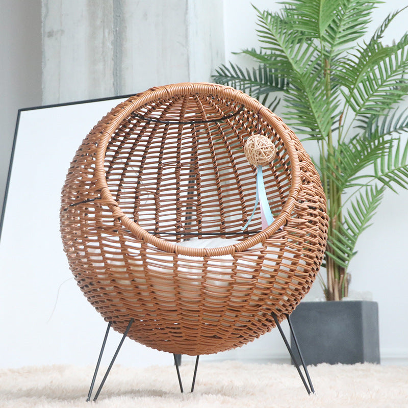 Katzenliege mit Stilvollem Rattandesign Karnz