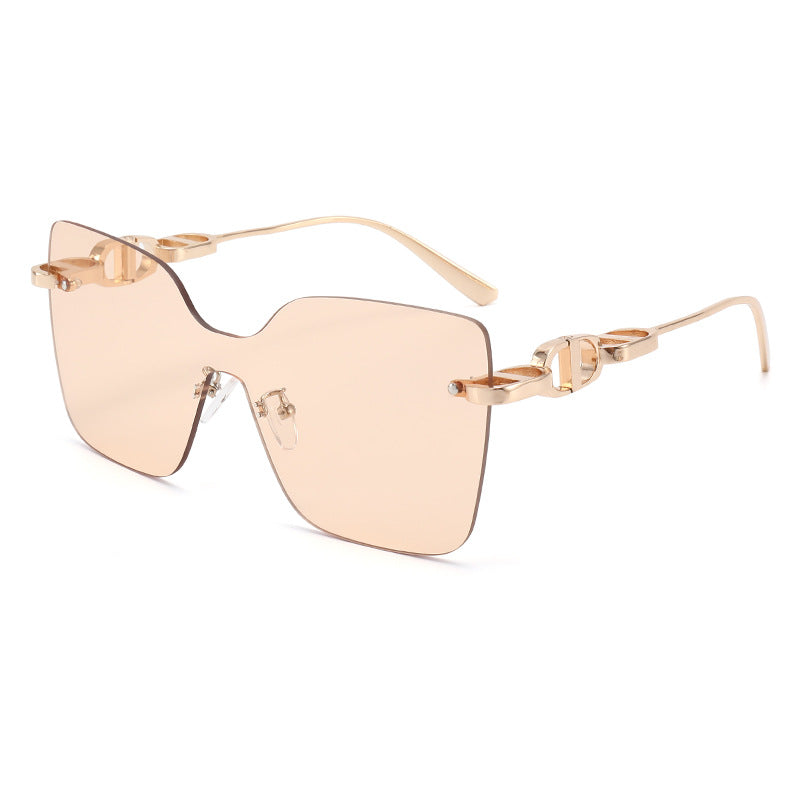 Damen elegante oversized Sonnenbrille mit modischem Rahmen und UV-Schutz Karnz