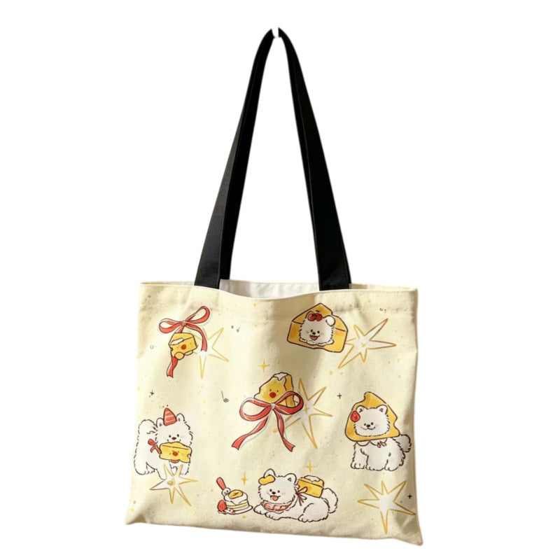 Süße Tiermotiv-Canvas-Tasche