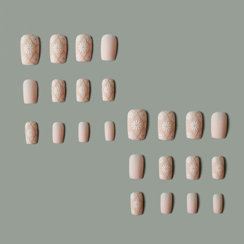 Blumenmuster Acryl Nagelkunstset