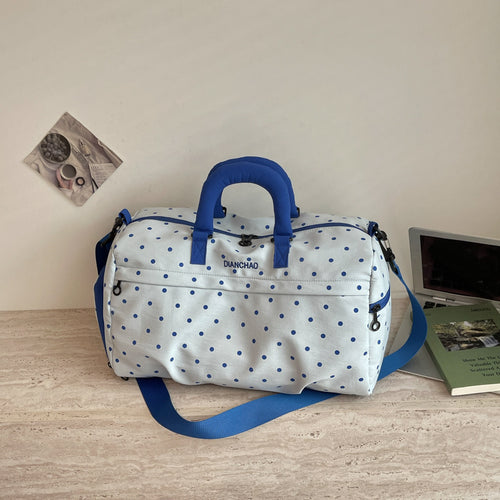 Stylische Punktedruck Reise-Duffel