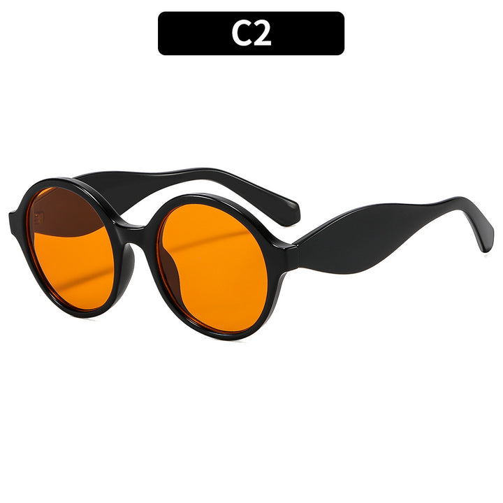 Trendy Übergroße Runde Sonnenbrillen
