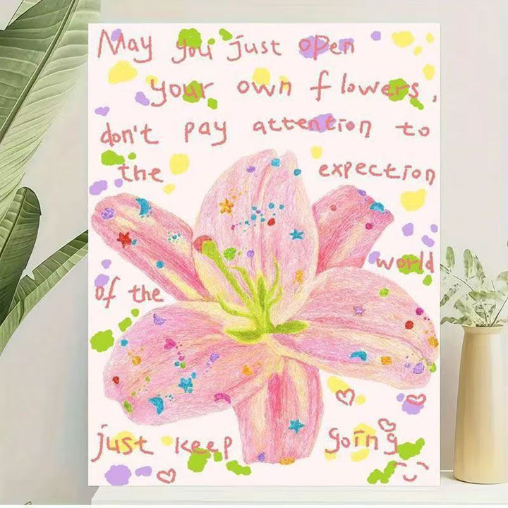 Florale Kunstwerk Leinwanddruck Karnz