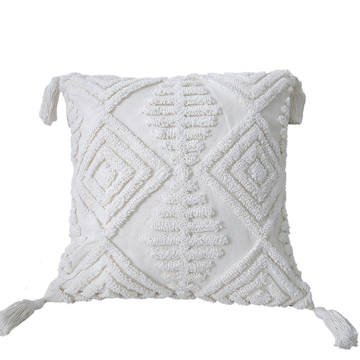 Texturiertes geometrisches Wurfkissen