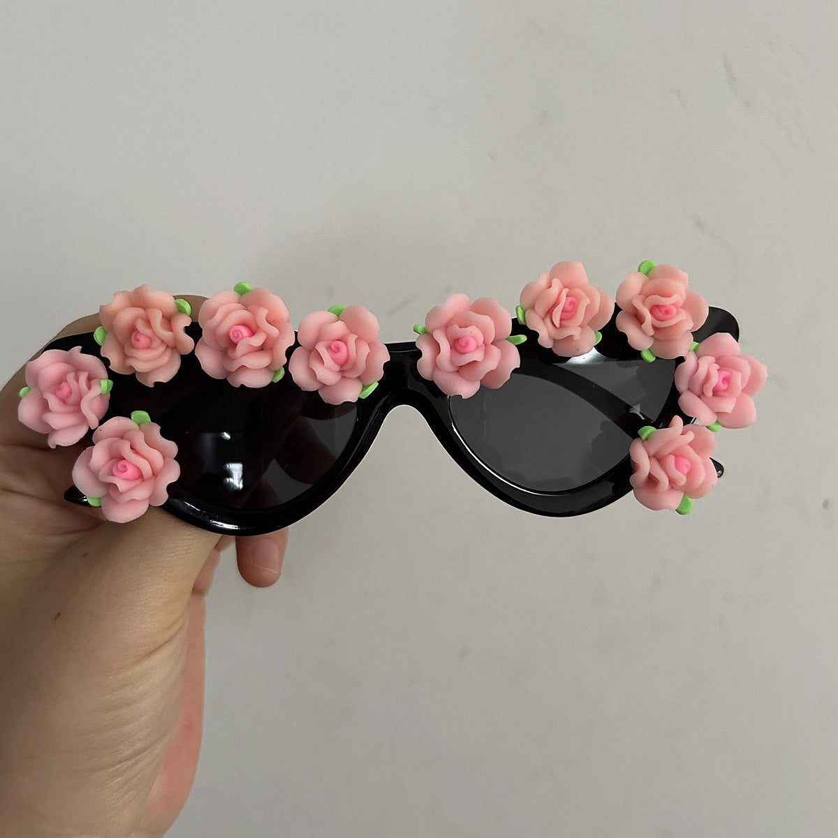 Damen Cat-Eye Sonnenbrille mit floralem Dekor Karnz