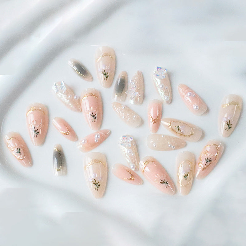 Künstlerische lange mandelförmige Nagelkunst-Verstärkungen Karnz