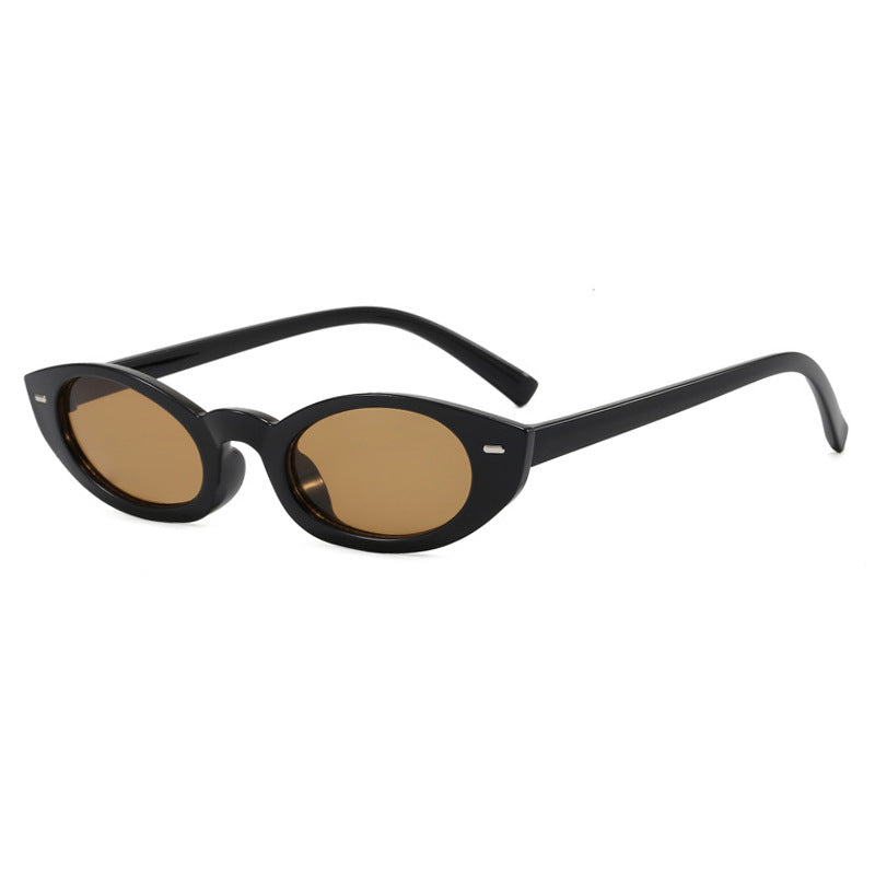 Damen Cat-Eye Sonnenbrille mit modernem transparentem Rahmen Karnz