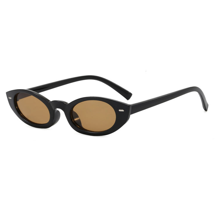 Damen Cat-Eye Sonnenbrille mit modernem transparentem Rahmen Karnz