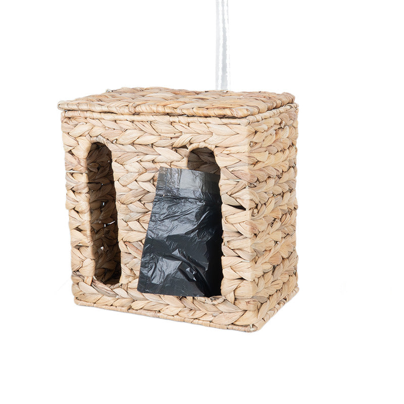 Wandmontierter Rattan Aufbewahrungskorb Karnz