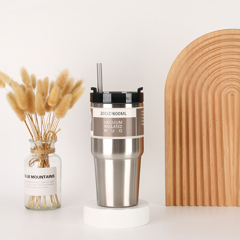 Unisex Isolierter Trinkbecher mit integriertem Strohhalm Karnz