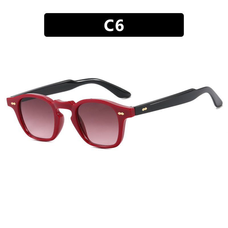 Damen geometrische Sonnenbrille mit schützendem UV-Filter und zeitgemäßem Design Karnz