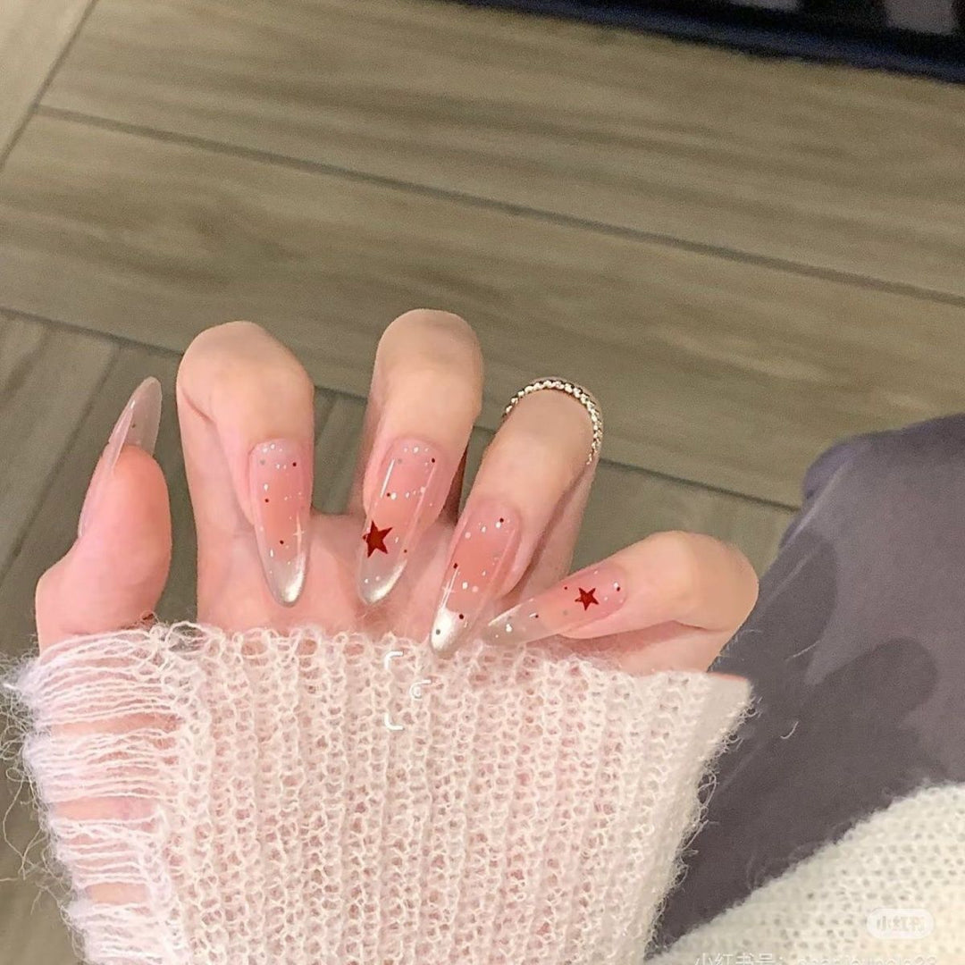 Glänzendes Ombré Press-On Nagelset