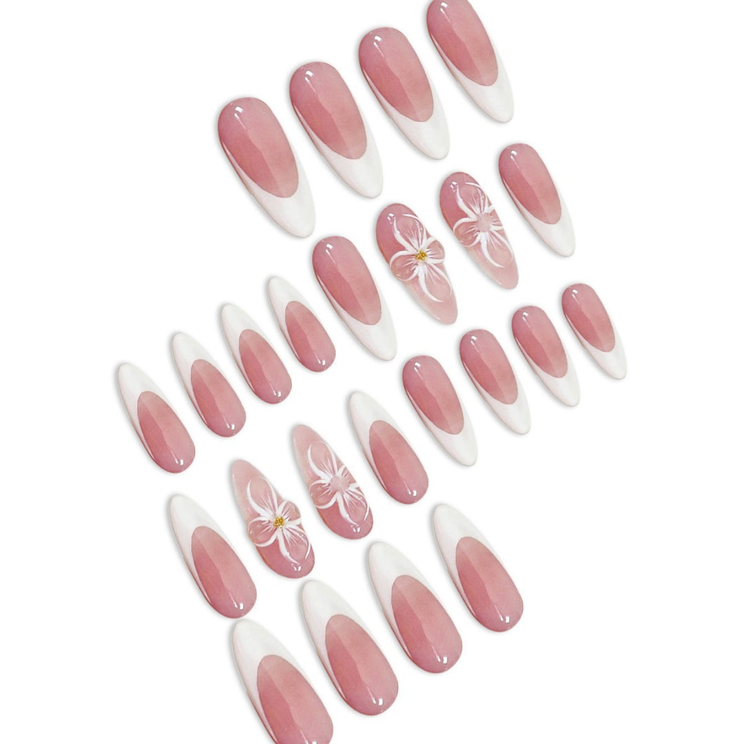 Elegantes Künstlerisches Aufkleben Nagelset Karnz