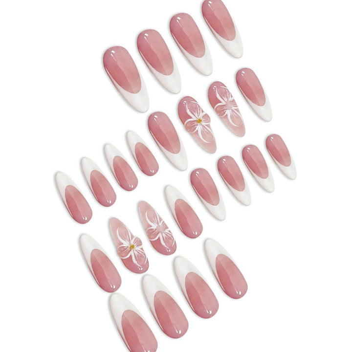 Elegantes Künstlerisches Aufkleben Nagelset Karnz