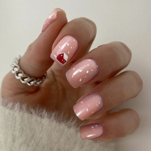 Festliche Feiertags-Themen Press-On Nagelkunst Karnz