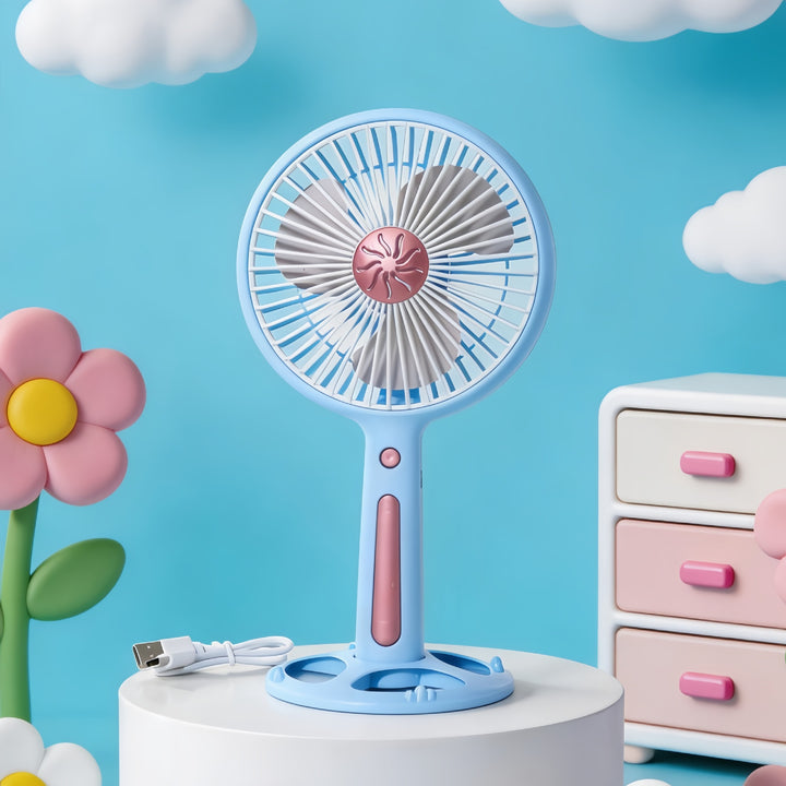 Damen Tragbarer Tischventilator mit kraftvollem Akku und USB-Ladefunktion Karnz