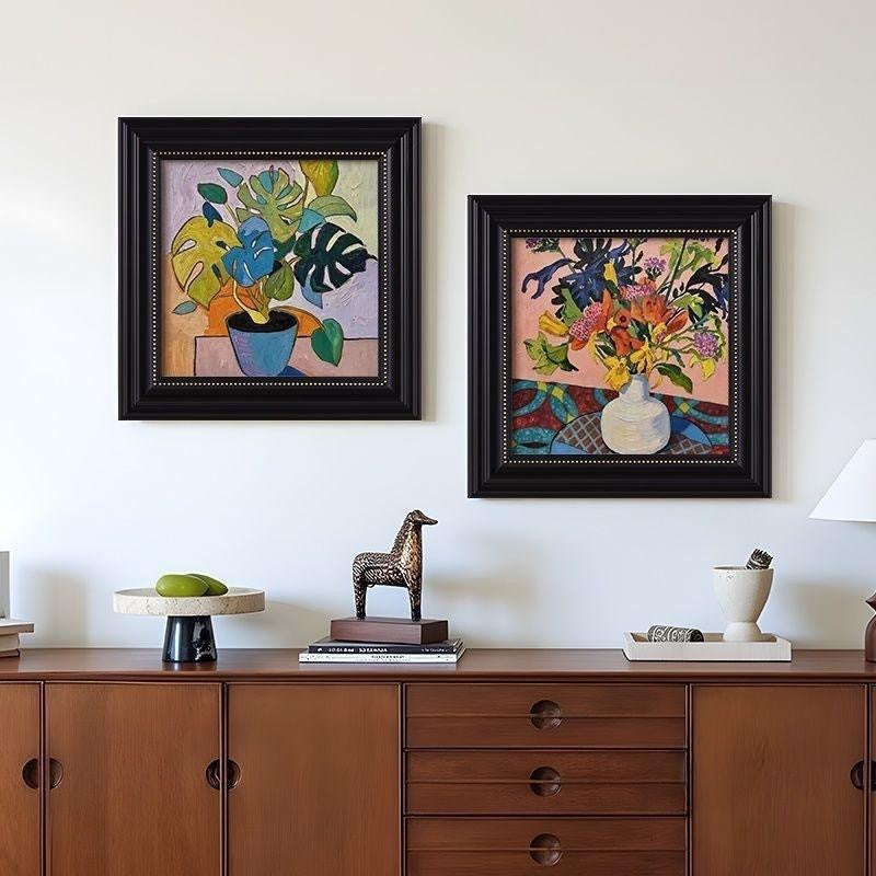 Dekorativer Floral Artwork Rahmen für das Zuhause