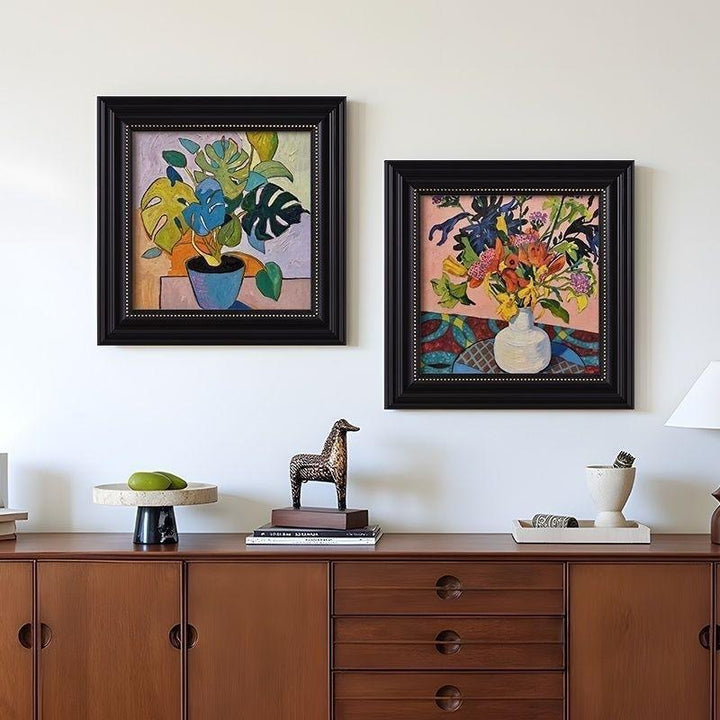 Dekorativer Floral Artwork Rahmen für das Zuhause