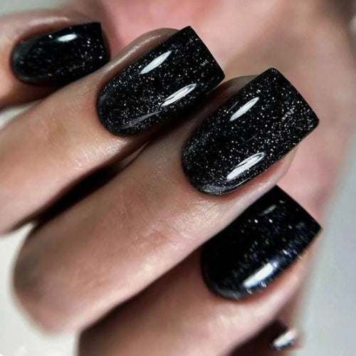 Strahlende Glitter Press-On Nageltipps Karnz