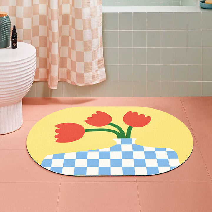 Florale dekorative Teppichmatte für die Wohnkultur