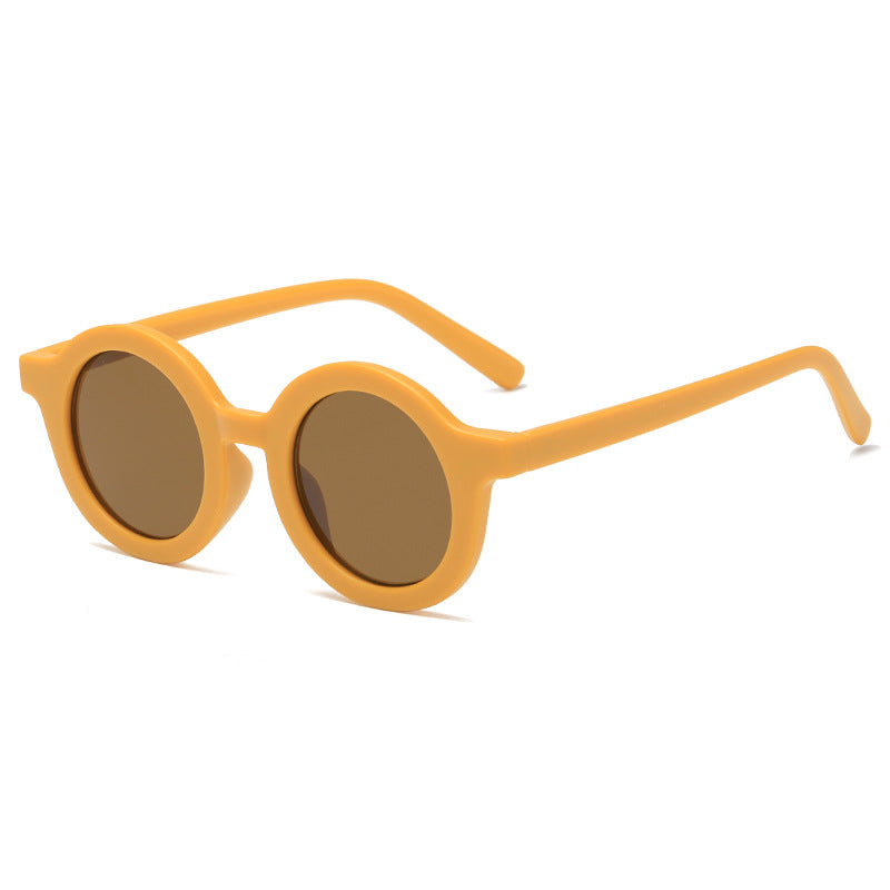 Damen runde Sonnenbrille mit robustem Design und UV-Schutz Karnz