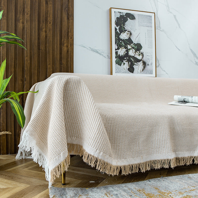 Strukturierte Sofa-Wurfdecke