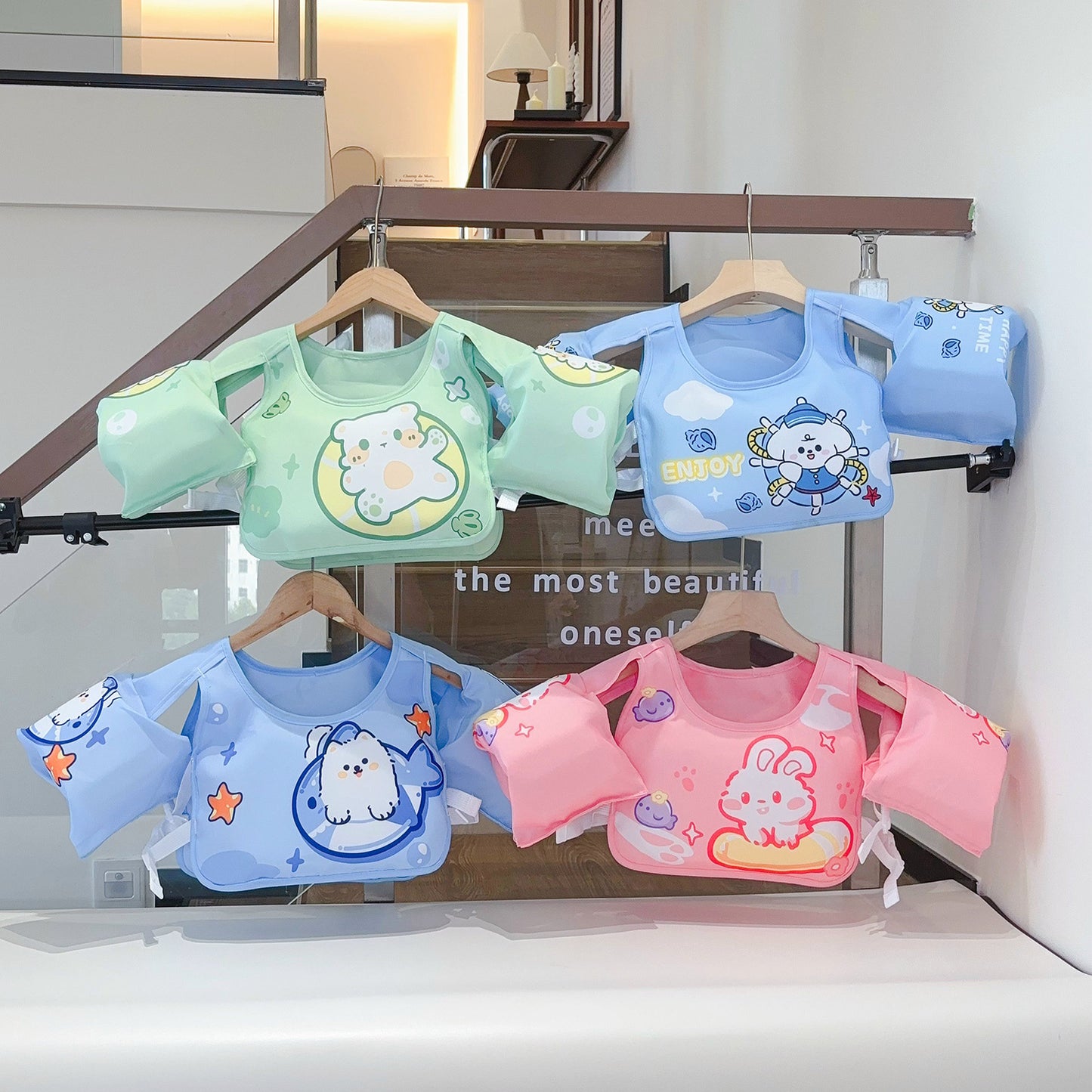 Unisex Aufblasbare Schwimmhilfe mit niedlichem Motiv Karnz