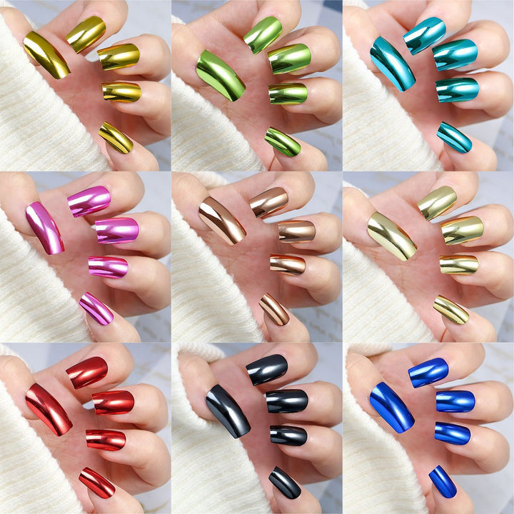 Premium Spiegel Finish Nagelkunst Tipps Karnz