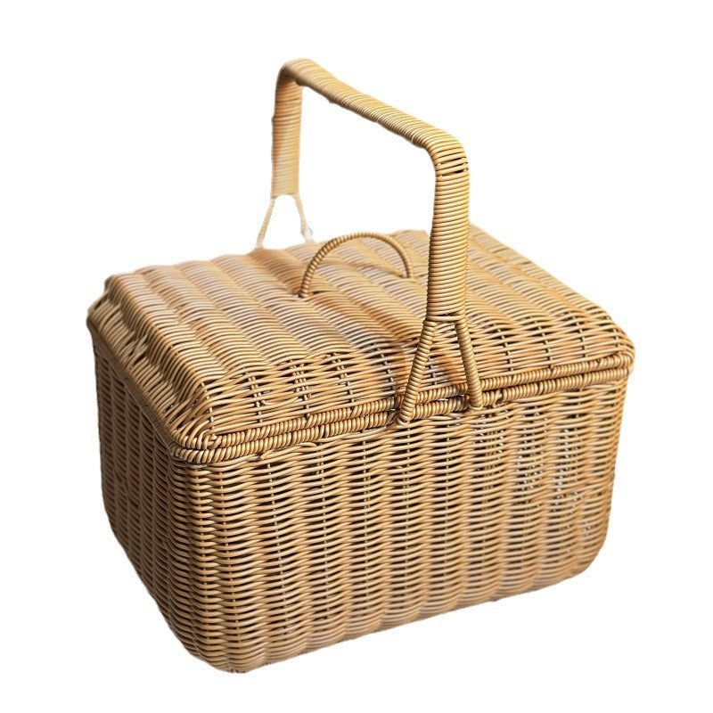 Eleganter Geflochtener Picknickkorb Karnz