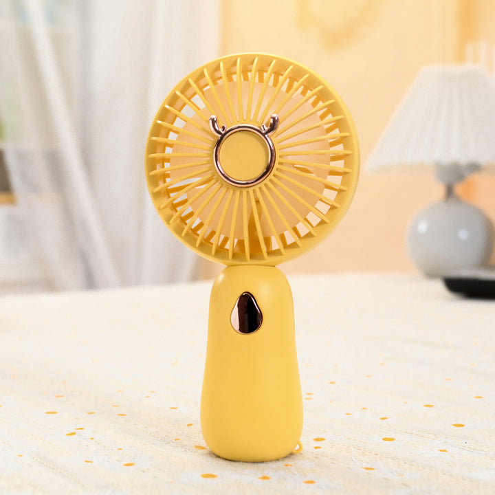 Damen Tragbarer Handventilator mit ergonomischem Design und süßem Tiermotiv Karnz
