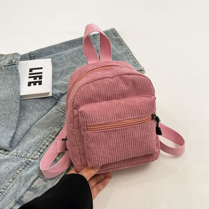 Kompakter Cord-Ripp- Mini-Rucksack Karnz