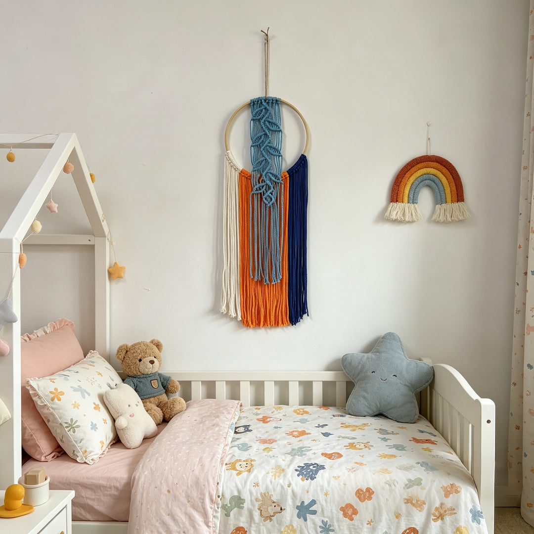 Stylische Makramee Wanddeko Karnz