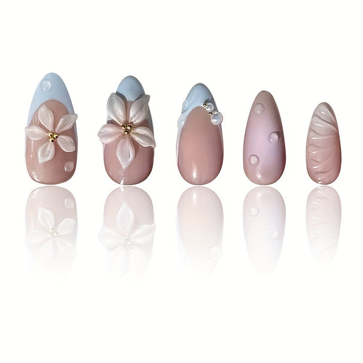 Künstlerische Florale Nagelverzierungen Karnz