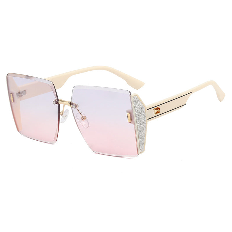 Damen Oversized Glamour Sonnenbrille Karnz