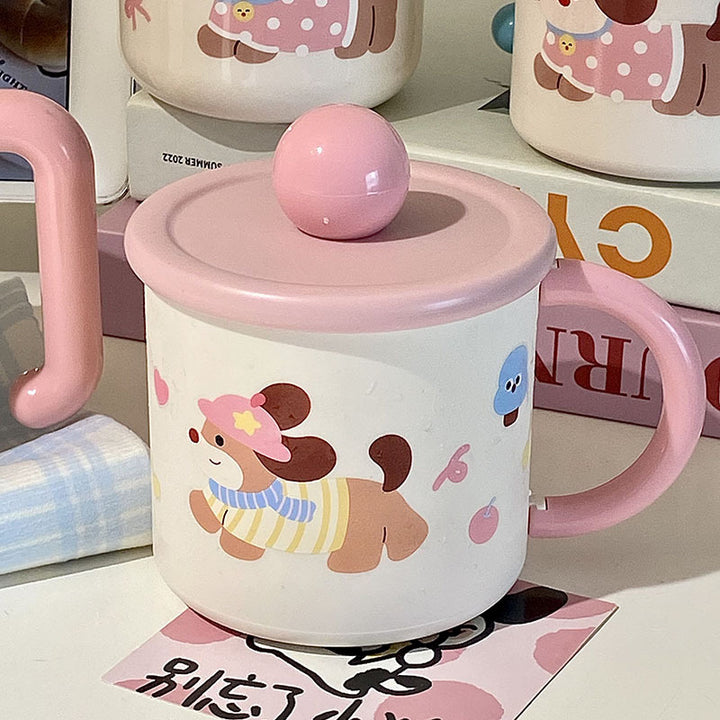 Kaffeebecher mit Verspieltem Hundemotiv Karnz