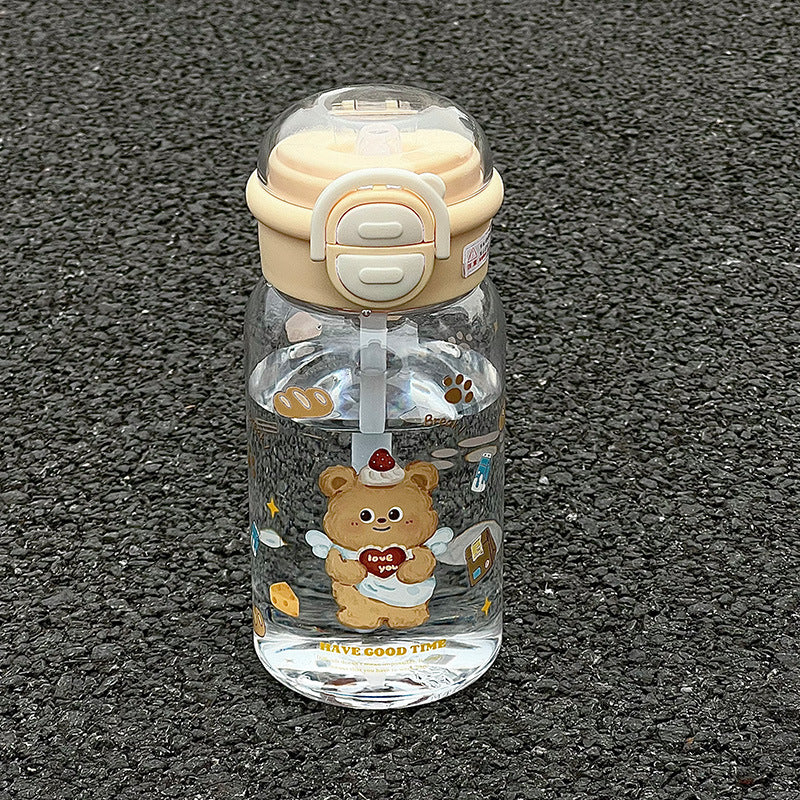 Damen kinderfreundliche Trinkflasche mit lustigem Hundemotiv Karnz