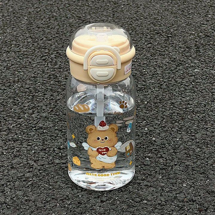 Damen kinderfreundliche Trinkflasche mit lustigem Hundemotiv Karnz